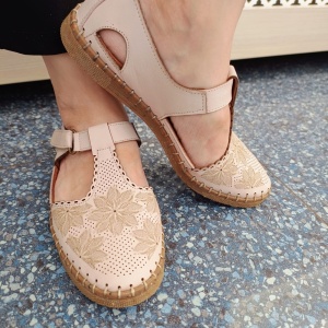 Pantofi dama din piele naturala bej 209