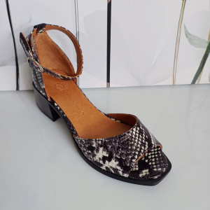 SANDALE DAMA DIN PIELE NATURALA 100 MULTICOLOR 9 - Img 2
