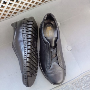 Pantofi dama din piele naturala 123007 negru - Img 2