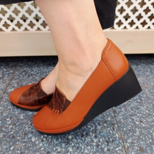 Pantofi dama din piele naturala 532 maro