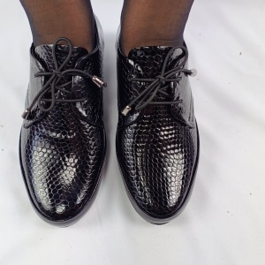 Pantofi dama din piele naturala cod 9014 negru - Img 5