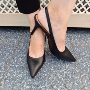 Pantofi dama din piele naturala 2451 negru