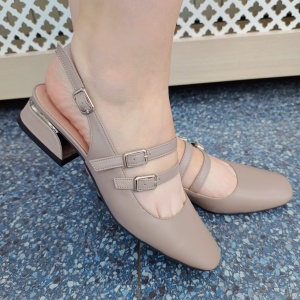 Pantofi dama din piele naturala 0138 vizon