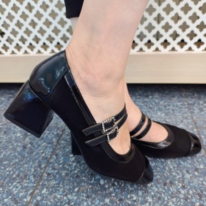 Pantofi dama din piele naturala 1559 negru