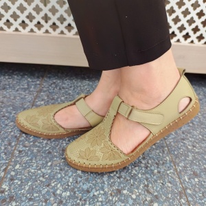 Pantofi dama din piele naturala verde 209