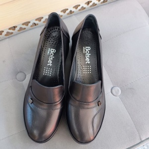 Pantofi dama din piele naturala 761 negru - Img 2