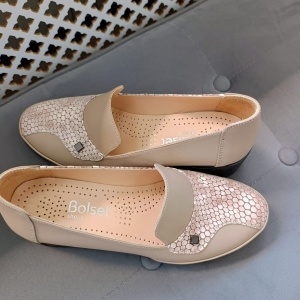 Pantofi dama din piele naturala 761 vizon - Img 2