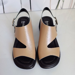 SANDALE CONFORT DIN PIELE NATURALA COD 337 BRONZ - Img 5