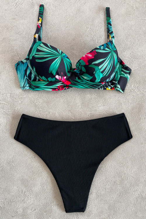 COSTUM NEGRU FLORAL D3/ 8829