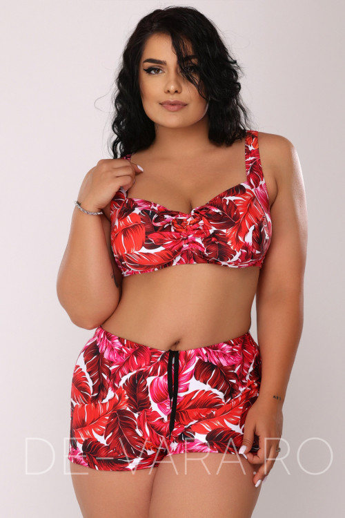 Costum de baie Batal Rosu FloralGM3/ 7127