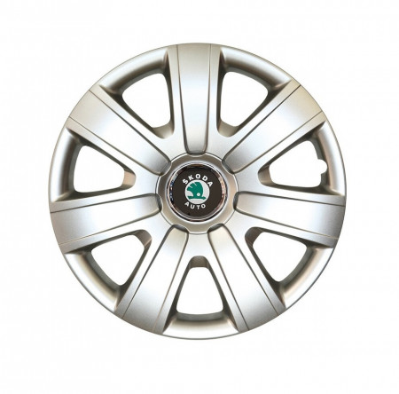 Set 4 capace roti potrivite jantelor de 15 inch compatibile SKODA Fabia ...