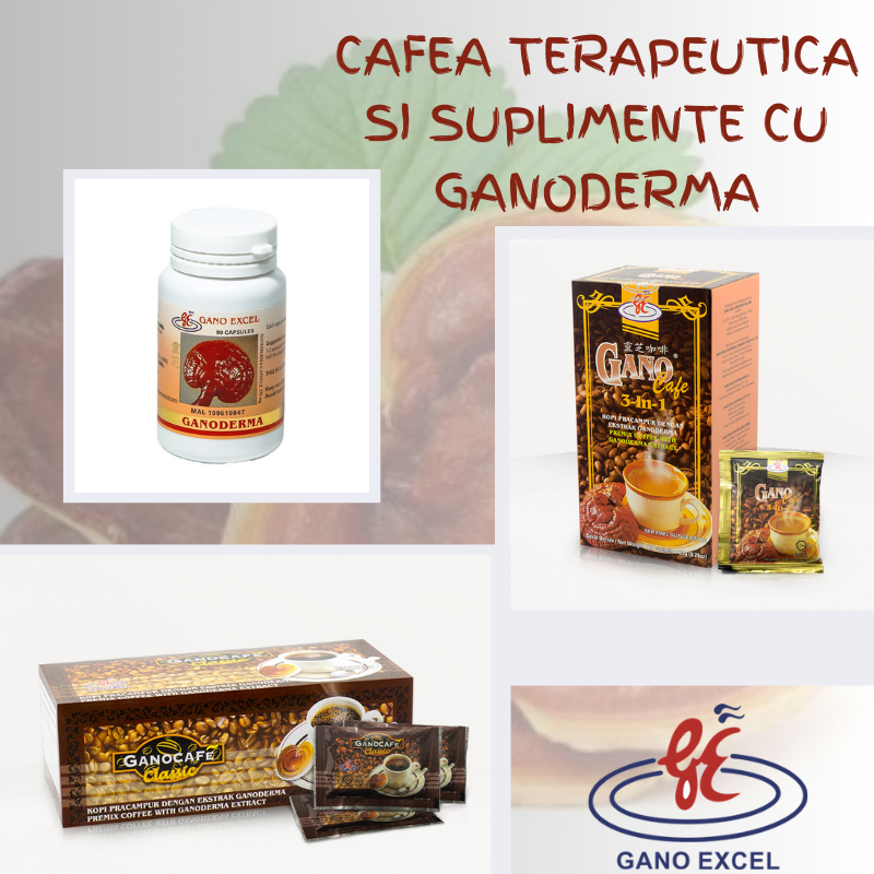 Cafea si suplimente cu Ganoderma Lucidum