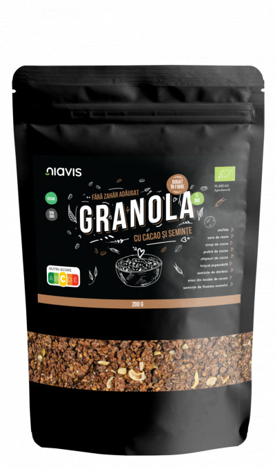 Granola cu Cacao si Seminte Ecologica/BIO 200g
