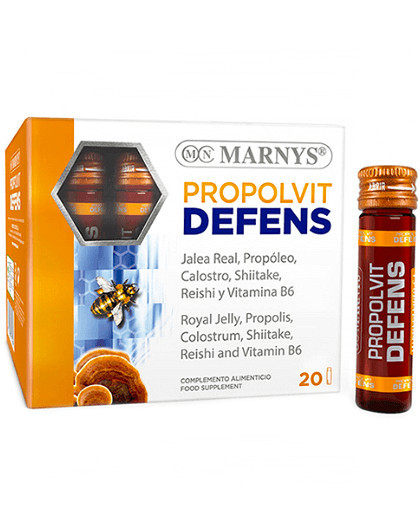 Propolvit Defens + 6 Ingrediente Active – Lăptișor de Matcă, Colostru, Propolis, Shiitake, Reishi si Vitamina B6 – 20 Fiole