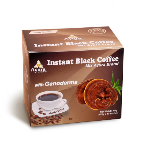 Cafea Neagra cu Ganoderma Ayura