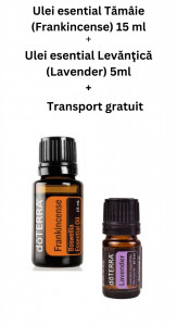 Ulei esential Frankincense (Tamaie)+Ulei esential Lavanda 5ml