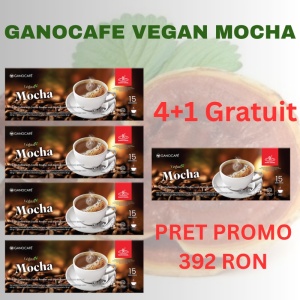Pachet Promo GanoCafe Vegan Mocha 4+1gratuit