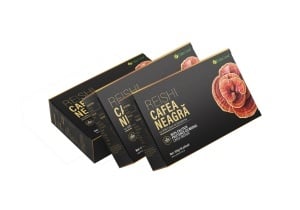 3 Cutii Cafea neagra cu Ganoderma