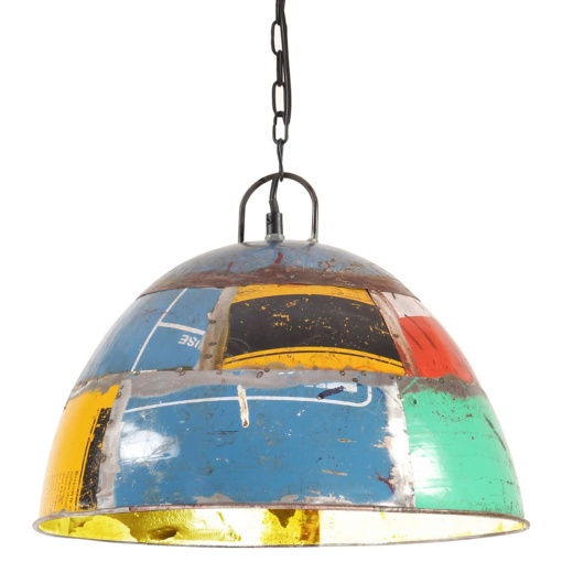 Lustră industrială vintage, 25 W, multicolor, 41cm, rotund, E27 - Img 1