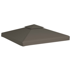 Acoperiș pavilion, 2 niveluri, 310 g/m², 3 x 3 m, gri taupe - Img 4