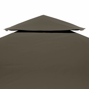 Acoperiș pavilion, 2 niveluri, gri taupe, 4 x 3 m, 310 g/m² - Img 5