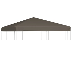 Acoperiș pentru pavilion, 3 x 3 m, gri taupe, 310 g/m²