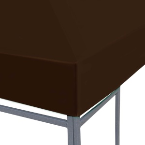 Acoperiș pentru pavilion, 3 x 3 m, maro, 310 g/m² - Img 5