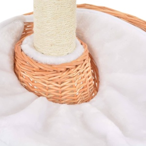 Ansamblu pentru pisici stâlp funie sisal natural lemn salcie - Img 4