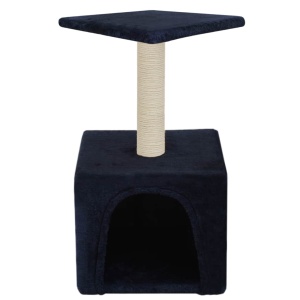 Ansamblu pisici, stâlpi din funie sisal, 55 cm, albastru inchis - Img 3
