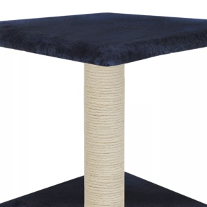 Ansamblu pisici, stâlpi din funie sisal, 55 cm, albastru inchis - Img 5
