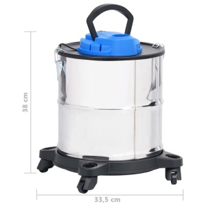 Aspirator de cenușă filtru HEPA, 1200 W, 20 L, oțel inoxidabil - Img 9
