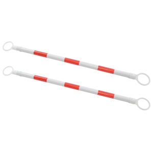 Baliză rutieră retractabilă, 2 buc., 130-215 cm, plastic