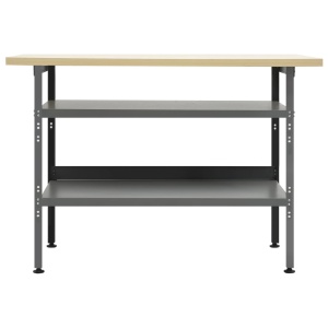 Banc de lucru, gri, 120 x 60 x 85 cm, oțel - Img 2