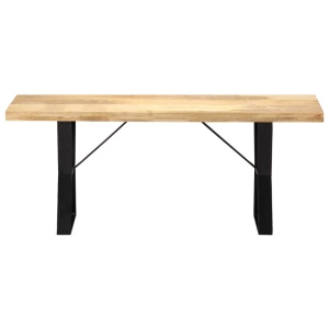 Bancă, 110 cm, lemn masiv de mango - Img 2