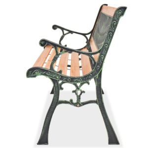Bancă de grădină, 122 cm, lemn - Img 3