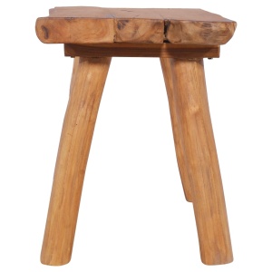 Bancă de grădină, 80 cm, lemn masiv de tec - Img 3