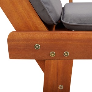 Bancă de grădină cu perne 2-in-1, 190 cm, lemn masiv de acacia - Img 6