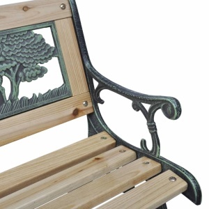 Bancă de grădină pentru copii, 84 cm, lemn - Img 3