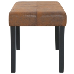 Bancă, maro, 106 cm, piele intoarsă ecologică - Img 7