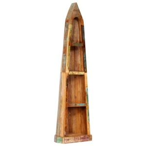 Bibliotecă, 50 x 40 x 180 cm, lemn masiv reciclat - Img 11