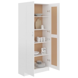 Bibliotecă, alb, 82,5 x 30,5 x 185,5 cm, PAL - Img 4