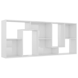 Bibliotecă, alb extralucios, 67 x 24 x 161 cm, PAL - Img 5