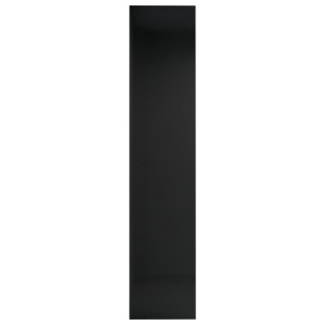 Bibliotecă/Comodă TV, negru lucios, 36 x 30 x 143 cm, PAL - Img 6
