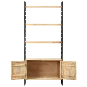 Bibliotecă cu 4 niveluri 80x30x180 cm lemn masiv de mango - Img 4