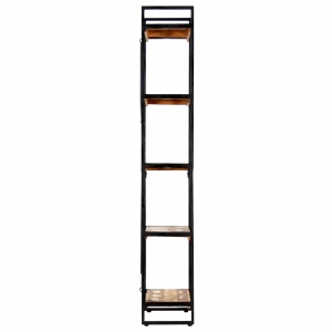 Bibliotecă cu 5 rafturi, 60 x 30 x 180 cm, lemn masiv reciclat - Img 3