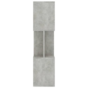 Bibliotecă/Separator cameră, gri beton, 80 x 24 x 96 cm, PAL - Img 6