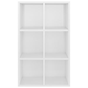 Bibliotecă/Servantă, alb extralucios, 66 x 30 x 97,8 cm, PAL - Img 11