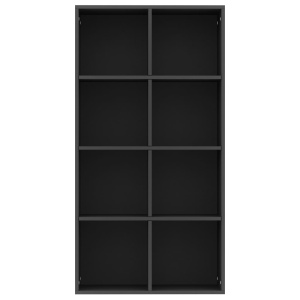 Bibliotecă/Servantă, negru, 66 x 30 x 130 cm, PAL - Img 5