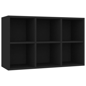 Bibliotecă/Servantă, negru, 66 x 30 x 97,8 cm, PAL - Img 7
