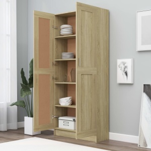 Bibliotecă, stejar Sonoma, 82,5 x 30,5 x 185,5 cm, PAL - Img 3